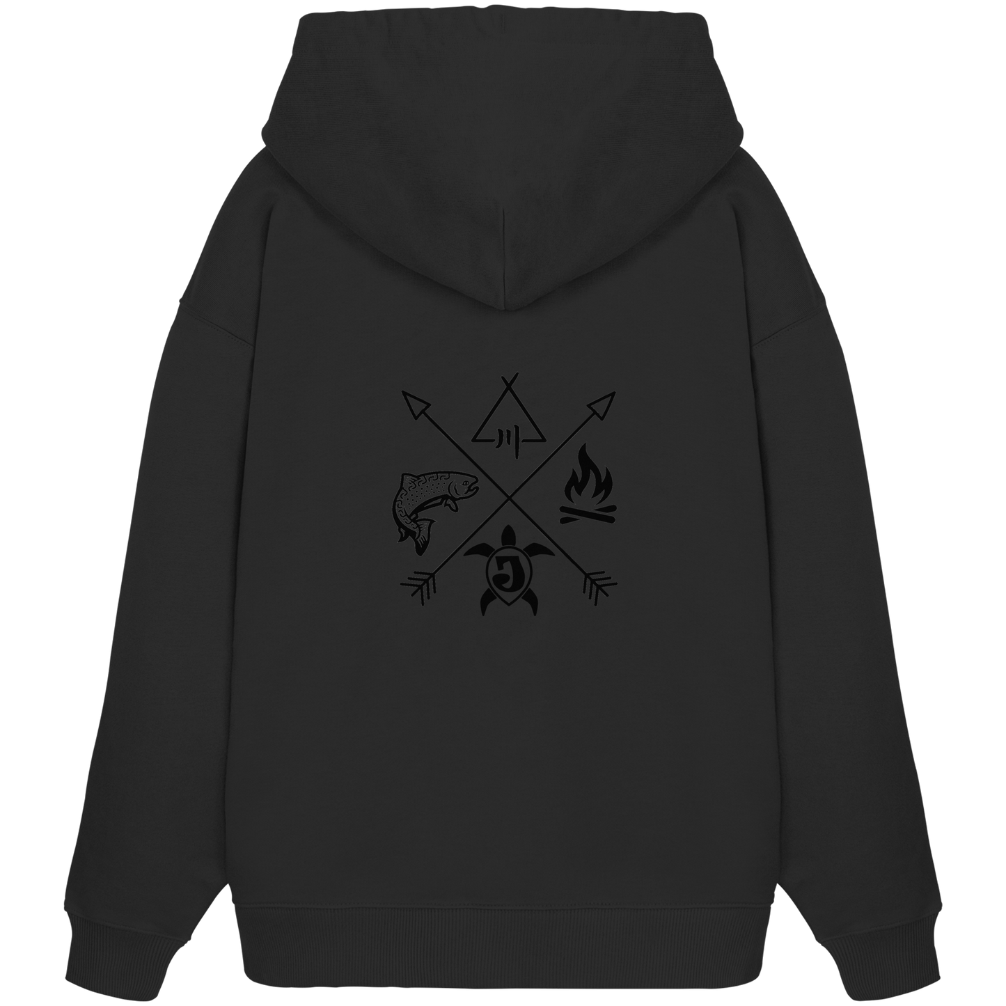 Gedruckte Bayerwald Kollektiv – Handwerk & Natur - Organic Oversize Hoodie