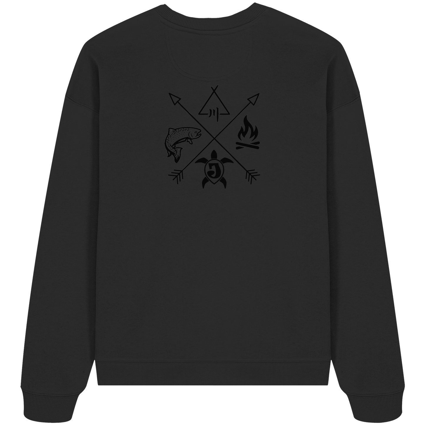 Gedruckte Bayerwald Kollektiv – Handwerk & Natur - Organic Oversize Sweatshirt