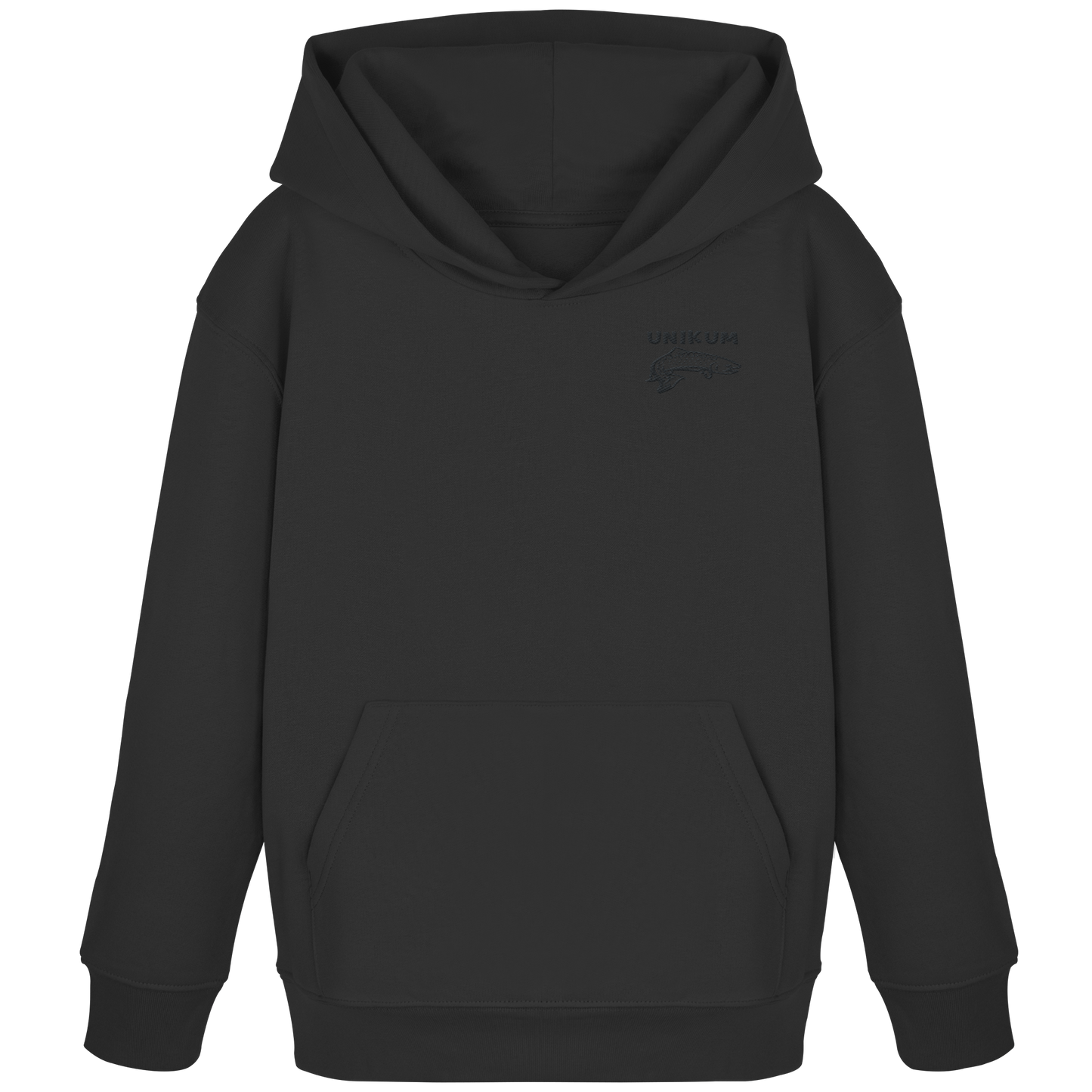 Unikum Trout – Gestickte Forelle - Kids Organic Hoodie