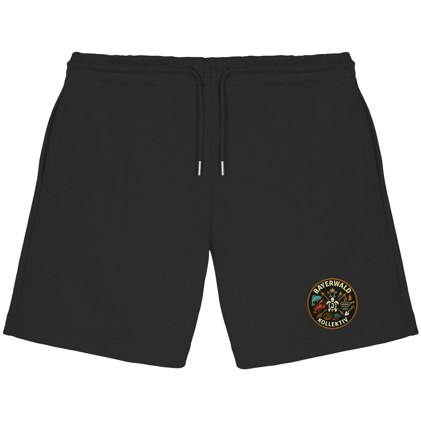 Gedruckte Bayerwald Kollektiv – Handwerk & Natur - Organic Jogger Shorts