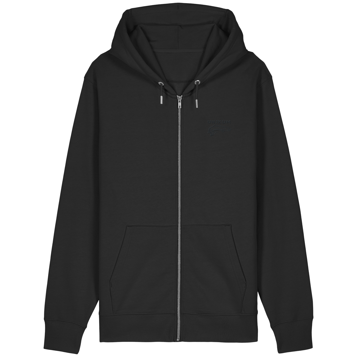 Unikum Trout – Gestickte Forelle - Organic Relaxed Zipper