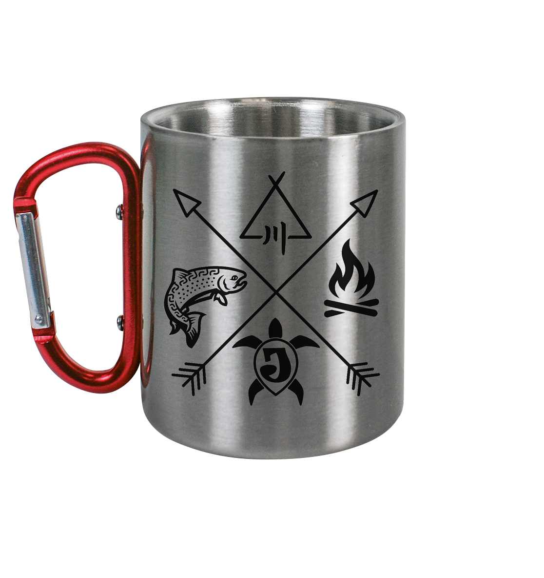 Gedruckte Bayerwald Kollektiv – Handwerk & Natur  - Edelstahl Tasse