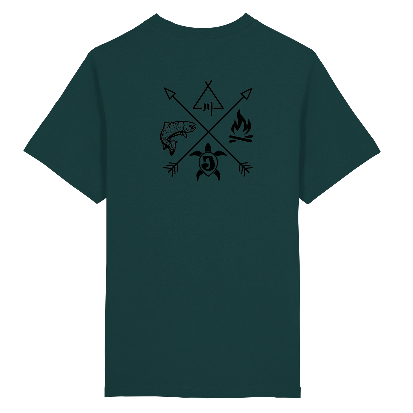 Gedruckte Bayerwald Kollektiv – Handwerk & Natur  - Heavy Oversized Organic Shirt