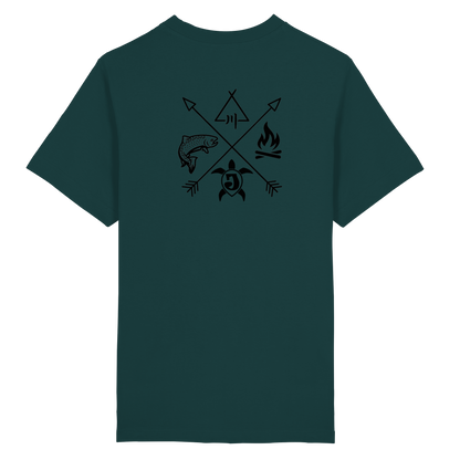 Gedruckte Bayerwald Kollektiv – Handwerk & Natur  - Heavy Oversized Organic Shirt