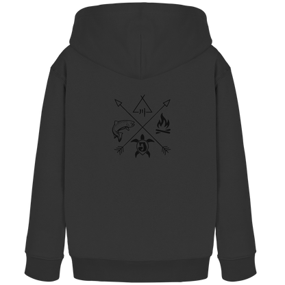 Gedruckte Bayerwald Kollektiv – Handwerk & Natur  - Kids Organic Hoodie