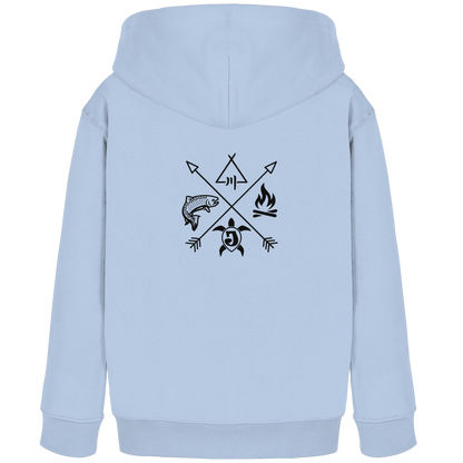 Gedruckte Bayerwald Kollektiv – Handwerk & Natur  - Kids Organic Hoodie