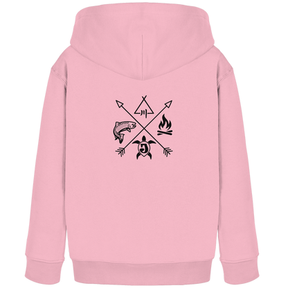 Gedruckte Bayerwald Kollektiv – Handwerk & Natur  - Kids Organic Hoodie