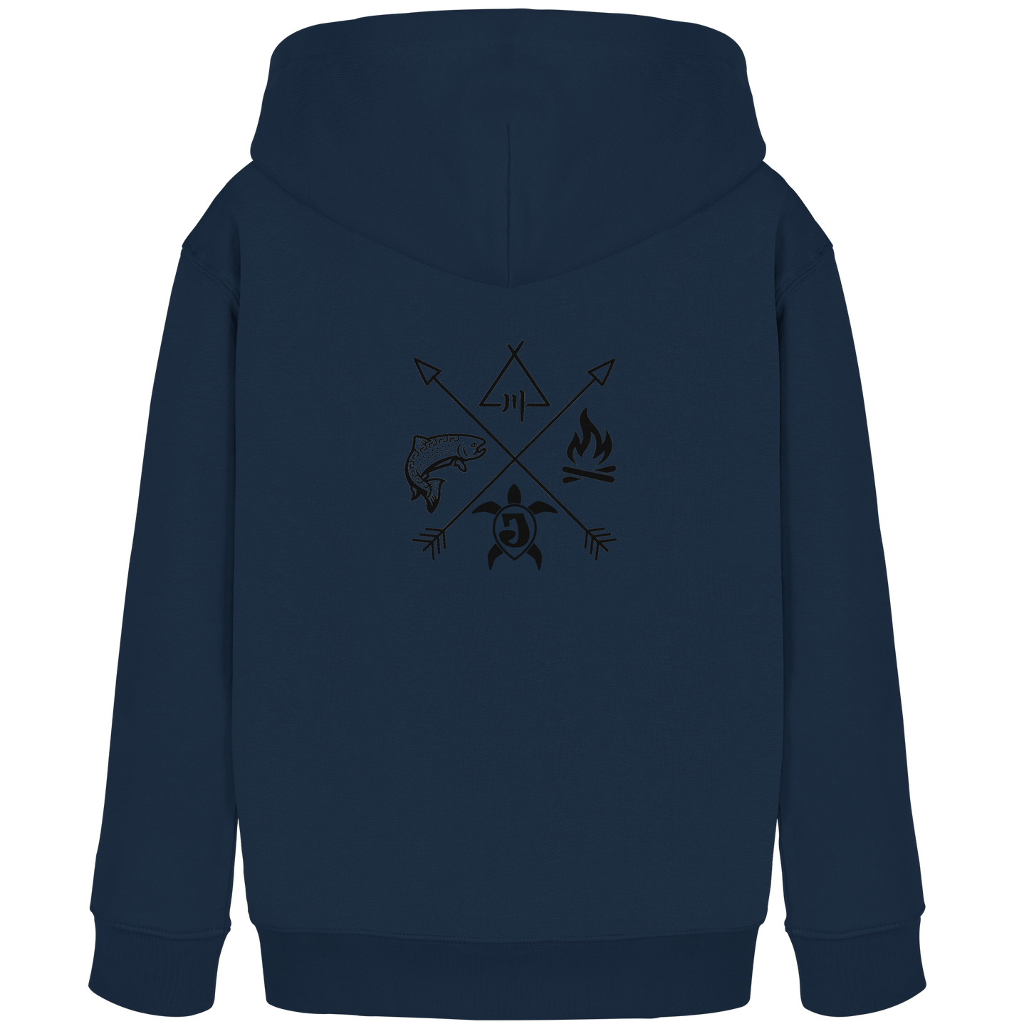 Gedruckte Bayerwald Kollektiv – Handwerk & Natur  - Kids Organic Hoodie