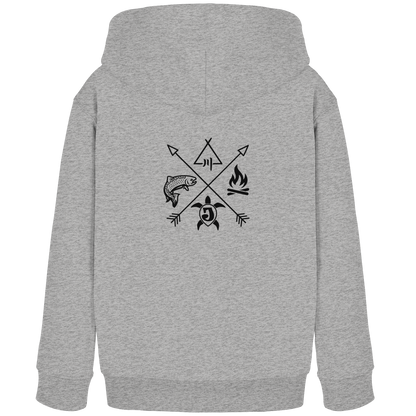 Gedruckte Bayerwald Kollektiv – Handwerk & Natur  - Kids Organic Hoodie