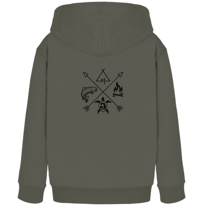 Gedruckte Bayerwald Kollektiv – Handwerk & Natur  - Kids Organic Hoodie