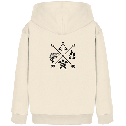Gedruckte Bayerwald Kollektiv – Handwerk & Natur  - Kids Organic Hoodie