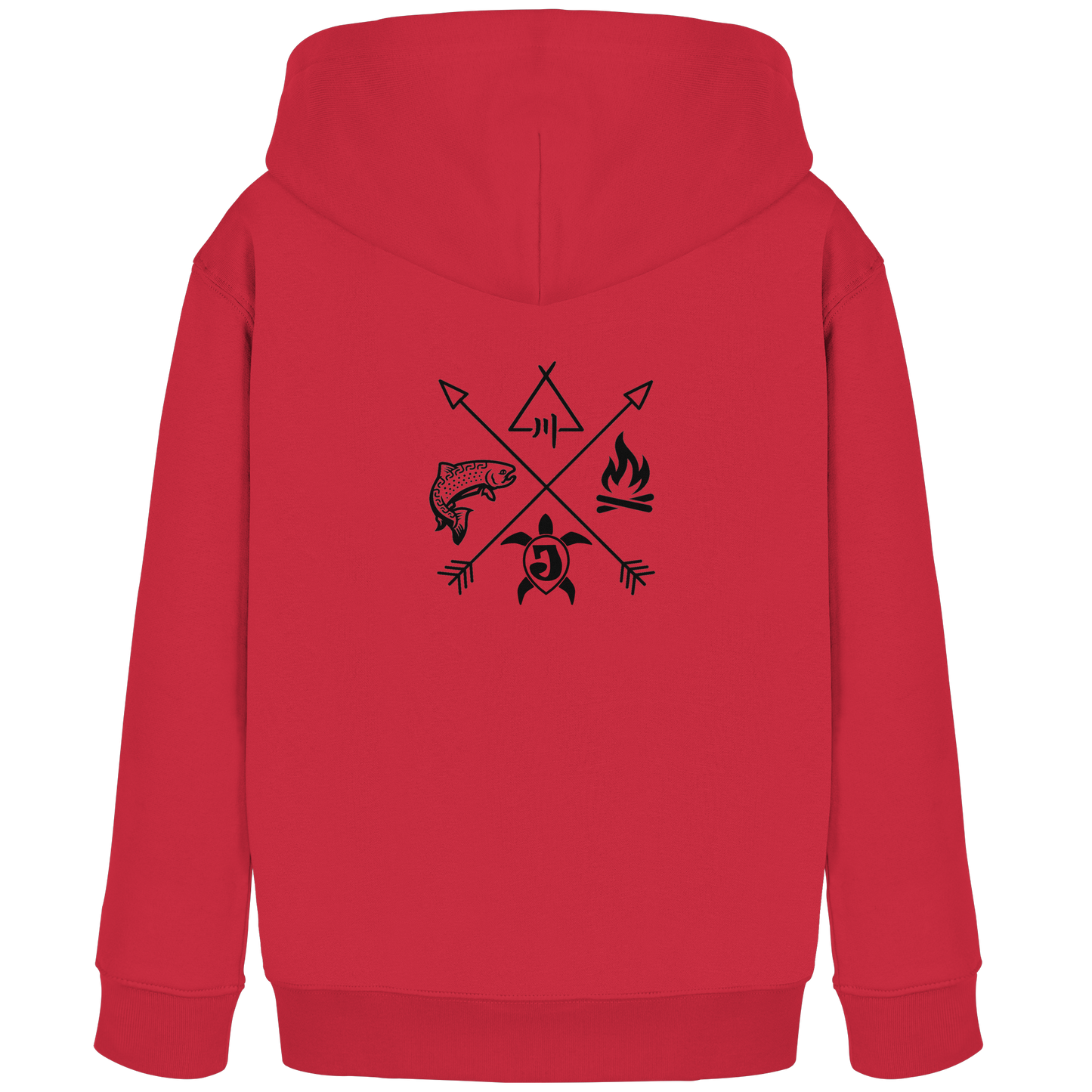 Gedruckte Bayerwald Kollektiv – Handwerk & Natur  - Kids Organic Hoodie