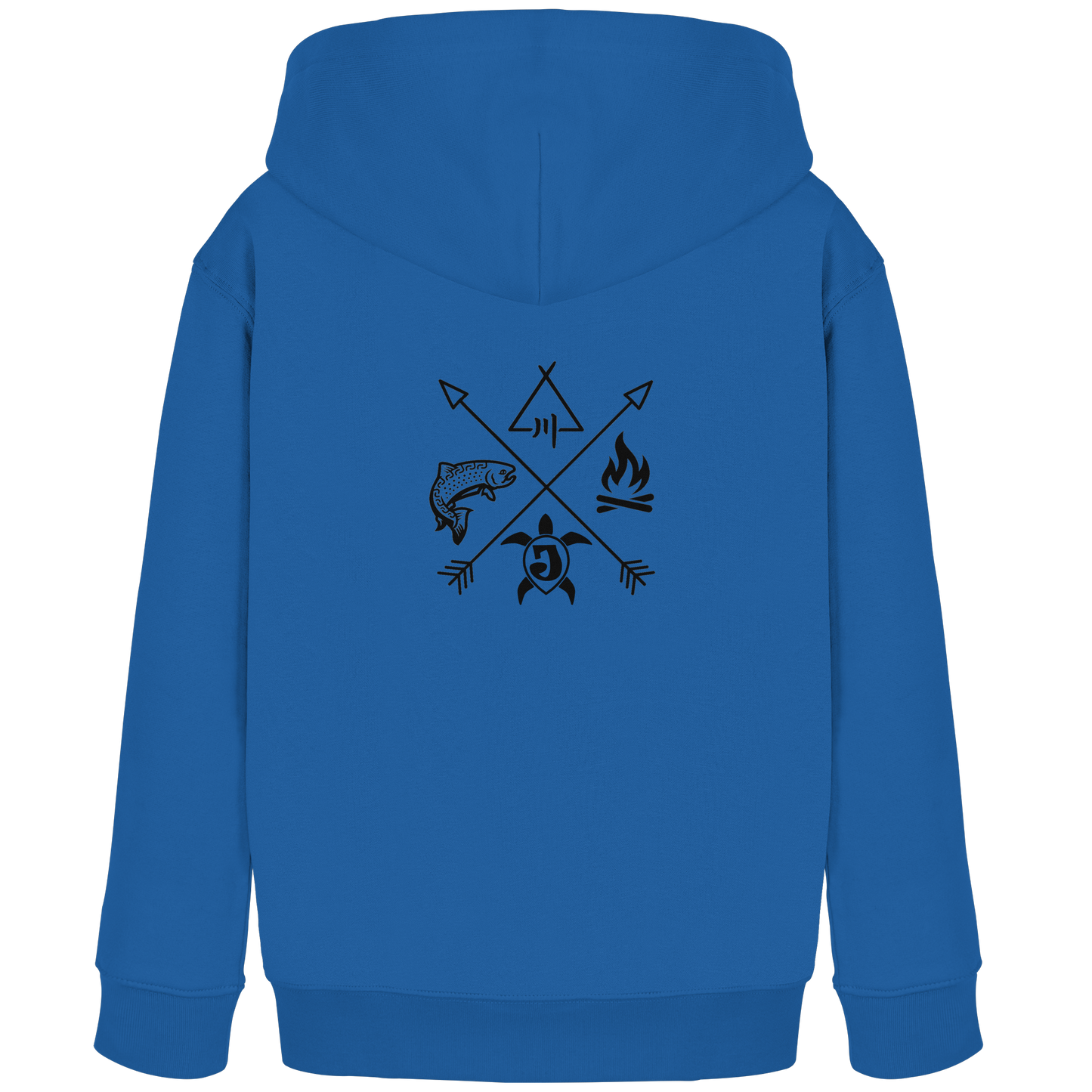 Gedruckte Bayerwald Kollektiv – Handwerk & Natur  - Kids Organic Hoodie