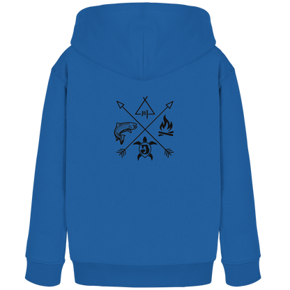 Gedruckte Bayerwald Kollektiv – Handwerk & Natur  - Kids Organic Hoodie