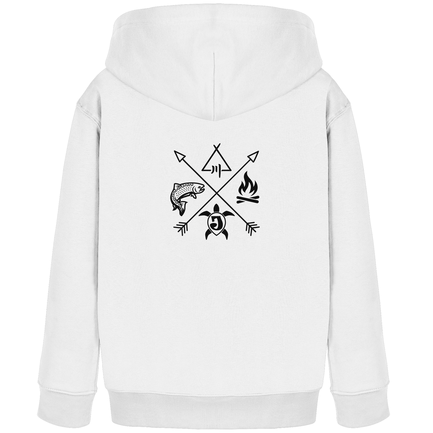 Gedruckte Bayerwald Kollektiv – Handwerk & Natur  - Kids Organic Hoodie