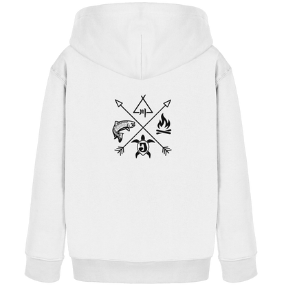 Gedruckte Bayerwald Kollektiv – Handwerk & Natur  - Kids Organic Hoodie