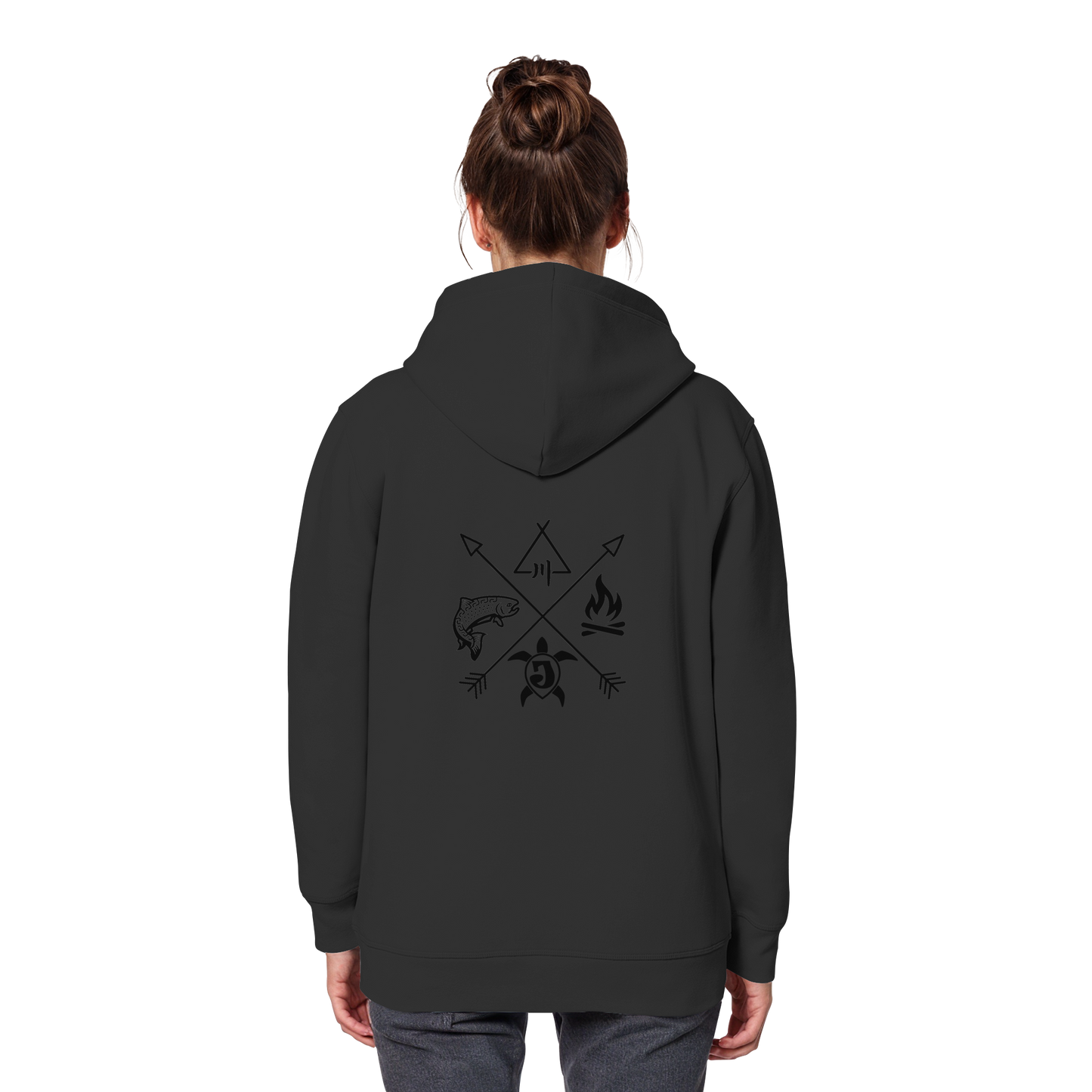 Gedruckte Bayerwald Kollektiv – Handwerk & Natur  - Organic Basic Hoodie