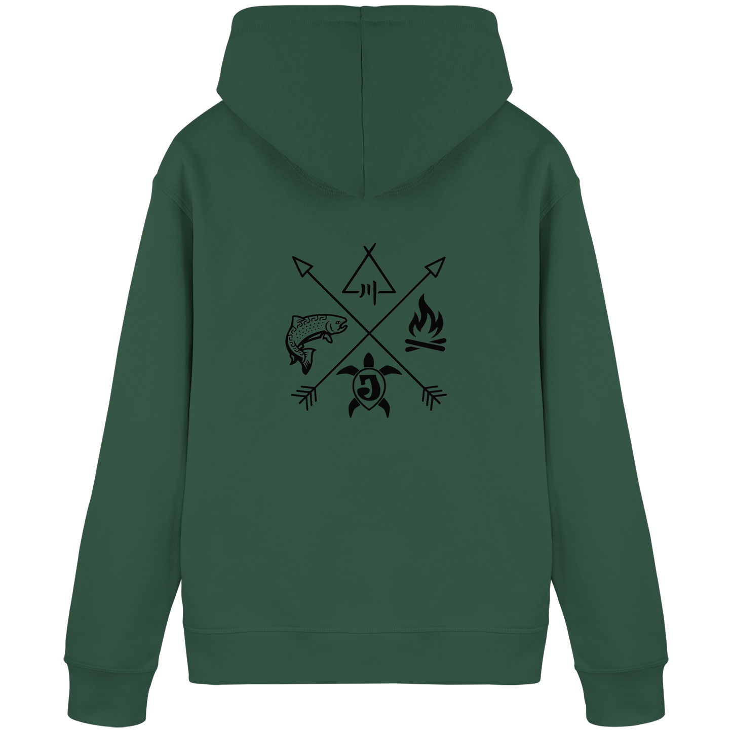 Gedruckte Bayerwald Kollektiv – Handwerk & Natur  - Organic Basic Hoodie