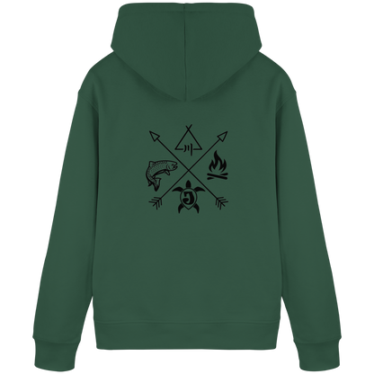 Gedruckte Bayerwald Kollektiv – Handwerk & Natur  - Organic Basic Hoodie