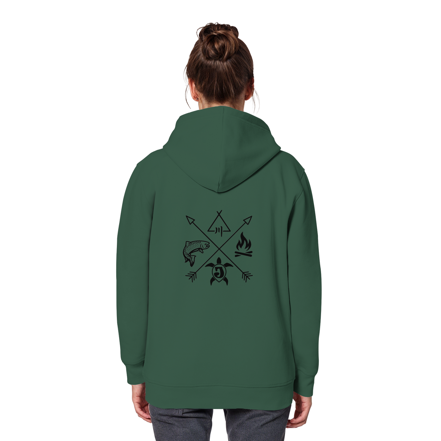 Gedruckte Bayerwald Kollektiv – Handwerk & Natur  - Organic Basic Hoodie