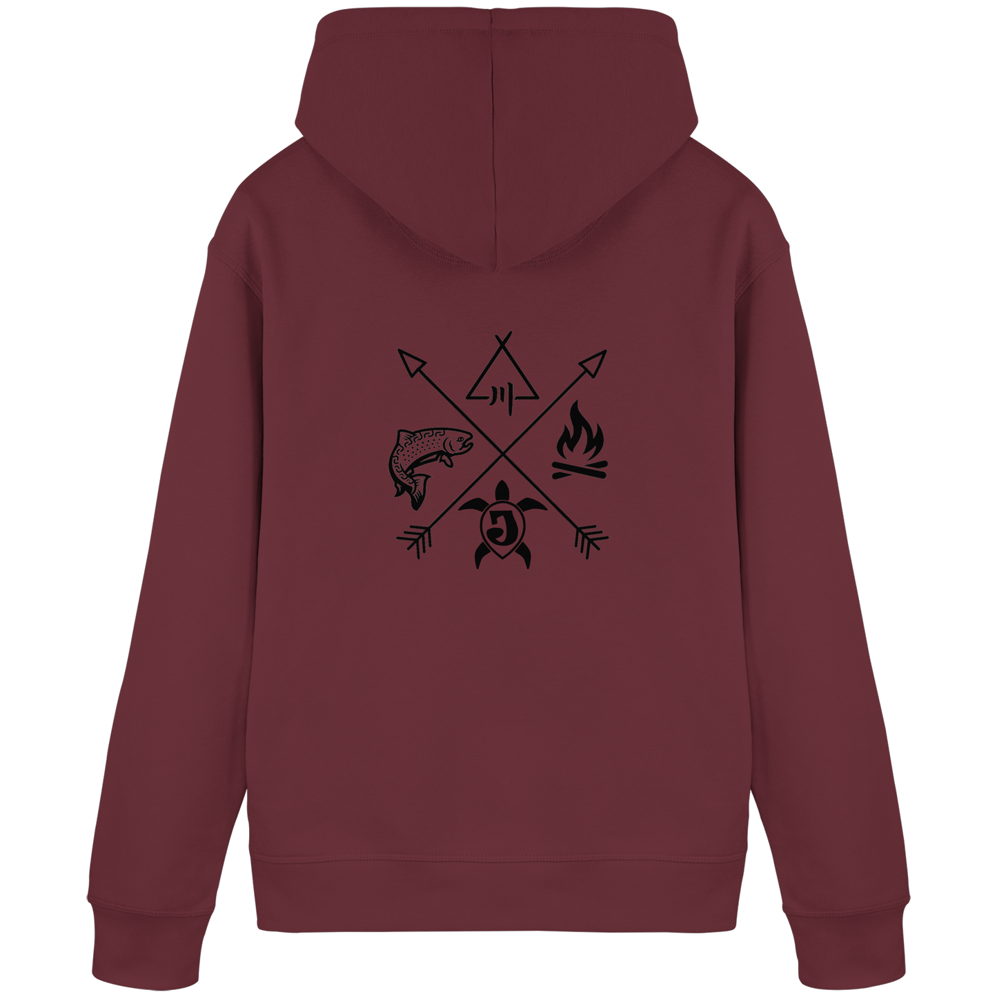 Gedruckte Bayerwald Kollektiv – Handwerk & Natur  - Organic Basic Hoodie