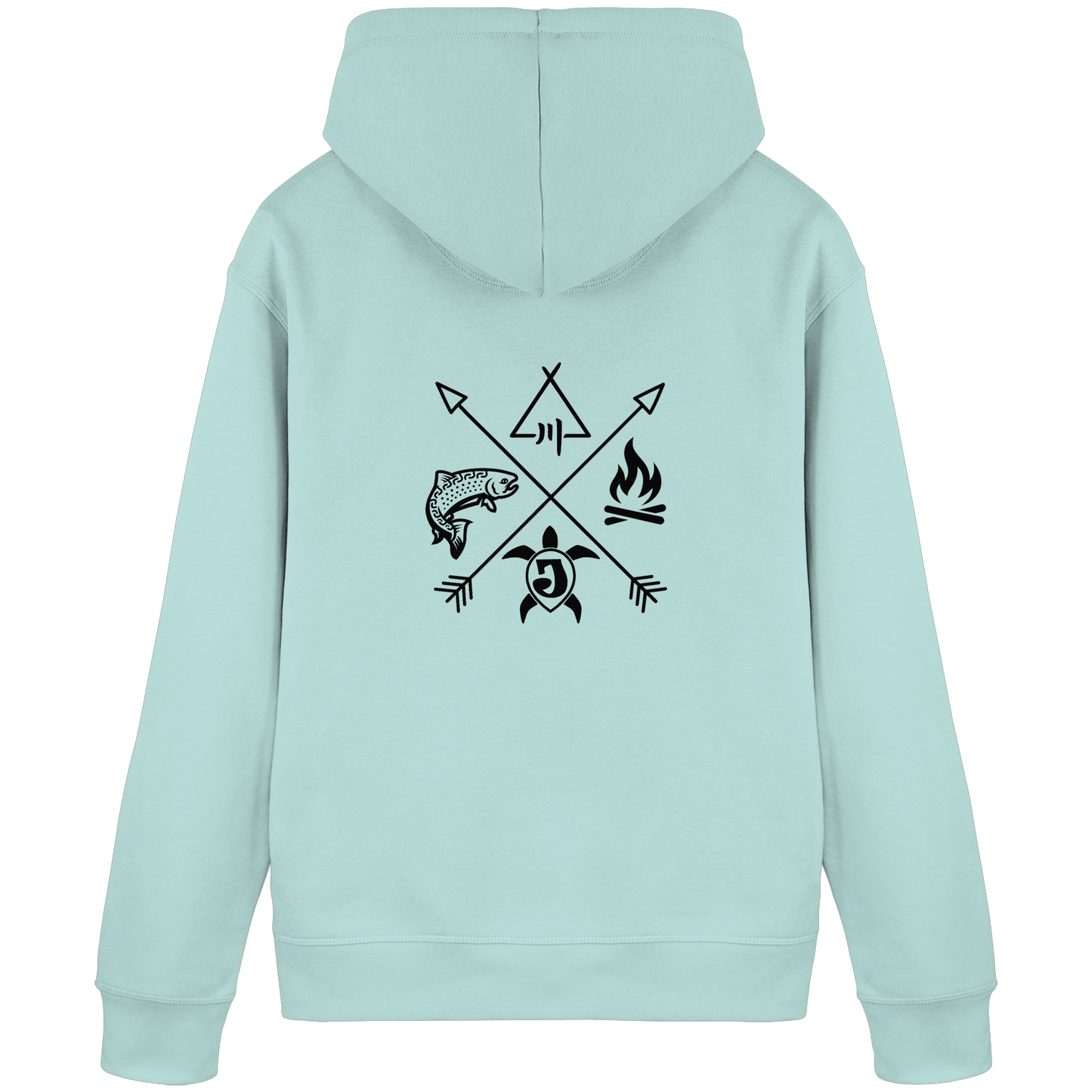Gedruckte Bayerwald Kollektiv – Handwerk & Natur  - Organic Basic Hoodie