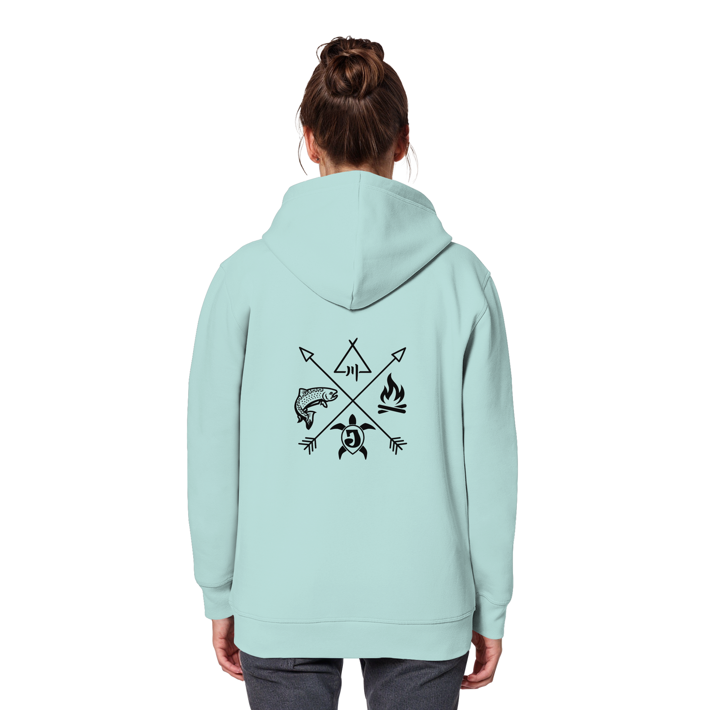 Gedruckte Bayerwald Kollektiv – Handwerk & Natur  - Organic Basic Hoodie