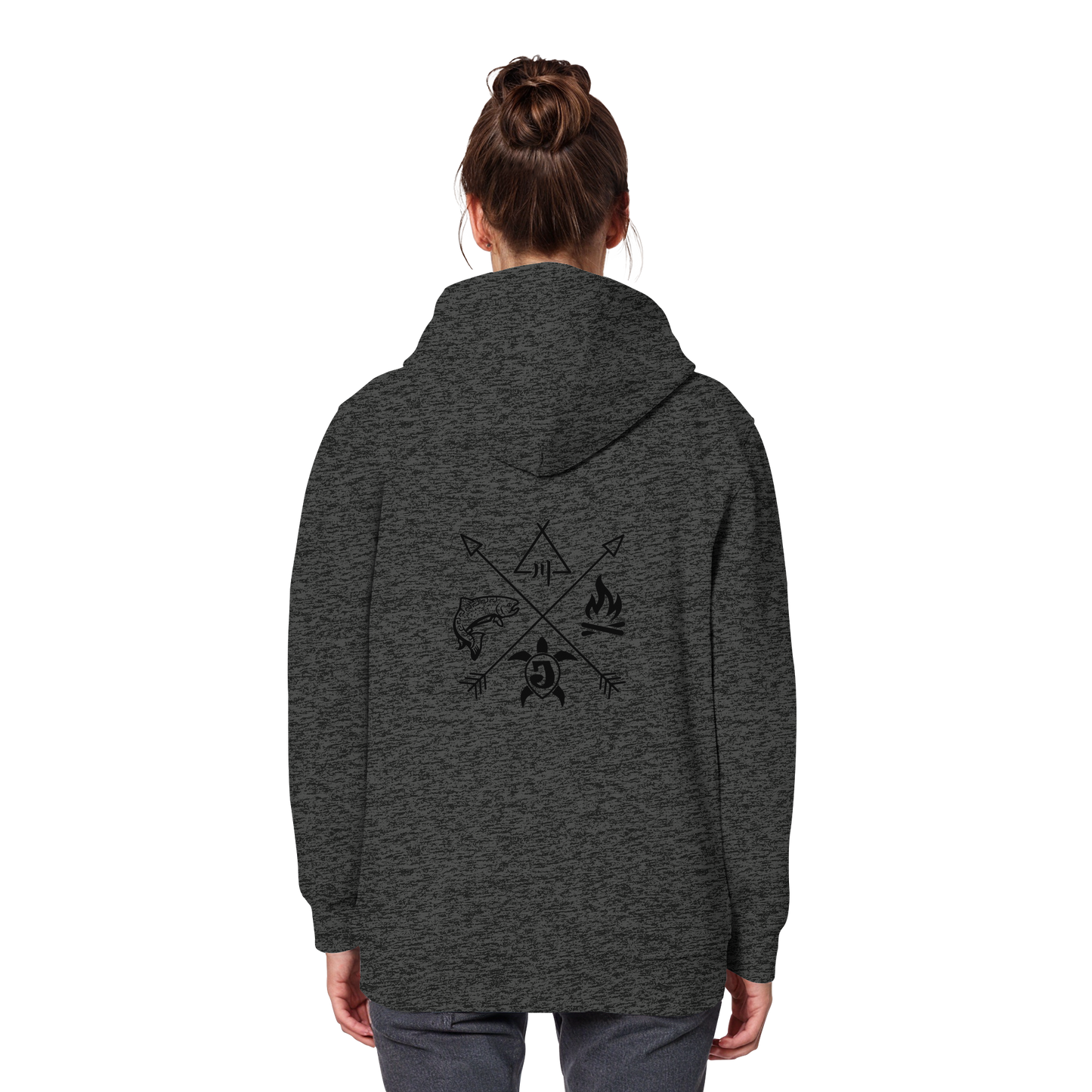 Gedruckte Bayerwald Kollektiv – Handwerk & Natur  - Organic Basic Hoodie
