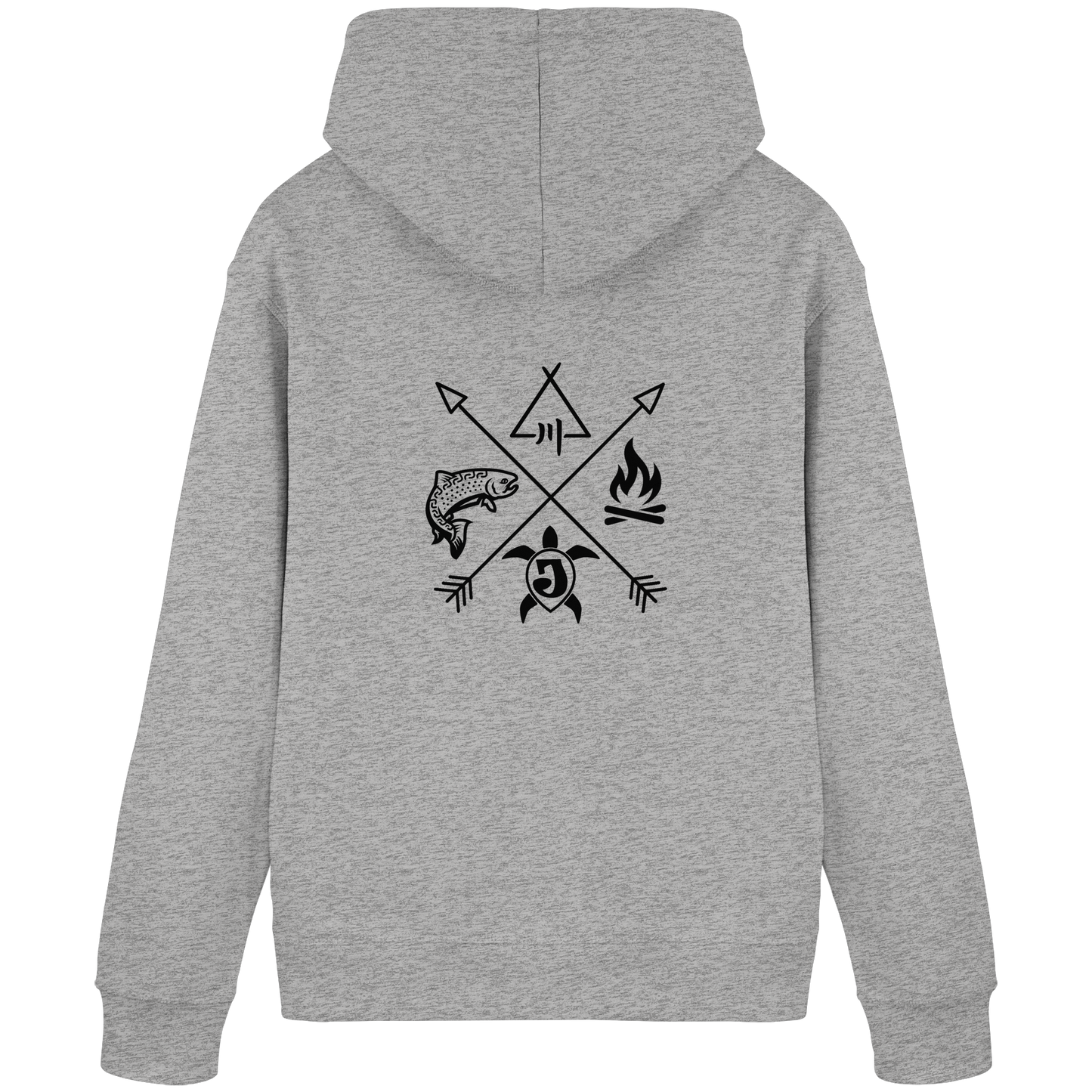 Gedruckte Bayerwald Kollektiv – Handwerk & Natur  - Organic Basic Hoodie