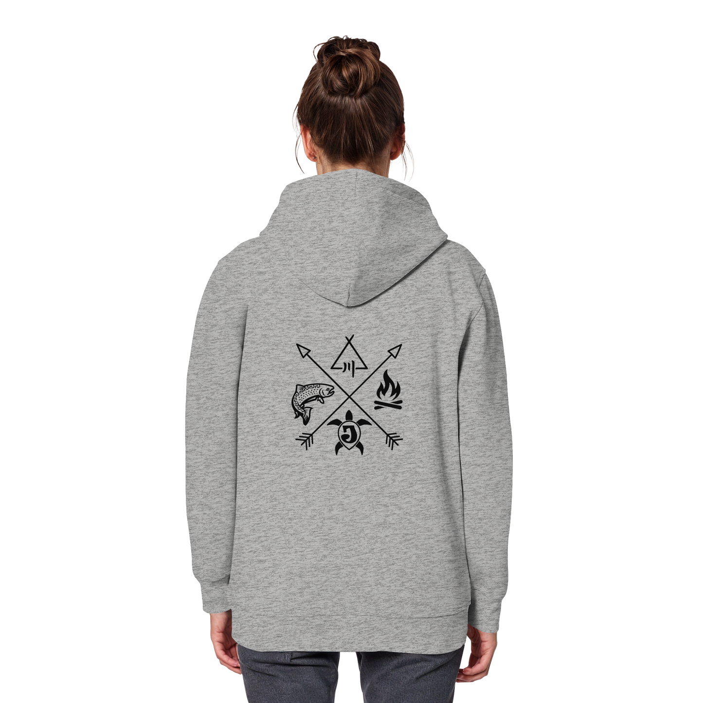 Gedruckte Bayerwald Kollektiv – Handwerk & Natur  - Organic Basic Hoodie