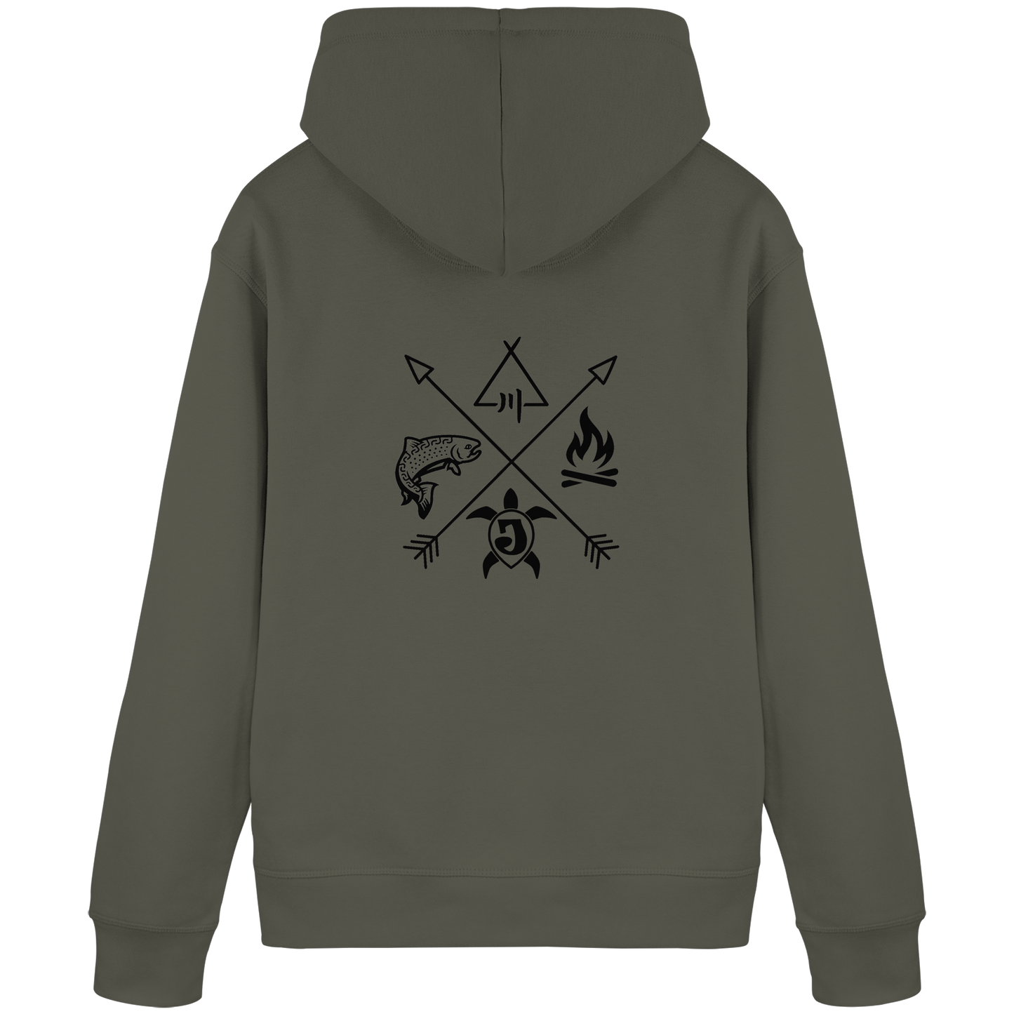 Gedruckte Bayerwald Kollektiv – Handwerk & Natur  - Organic Basic Hoodie