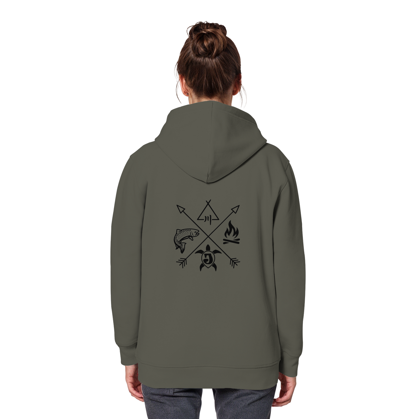 Gedruckte Bayerwald Kollektiv – Handwerk & Natur  - Organic Basic Hoodie