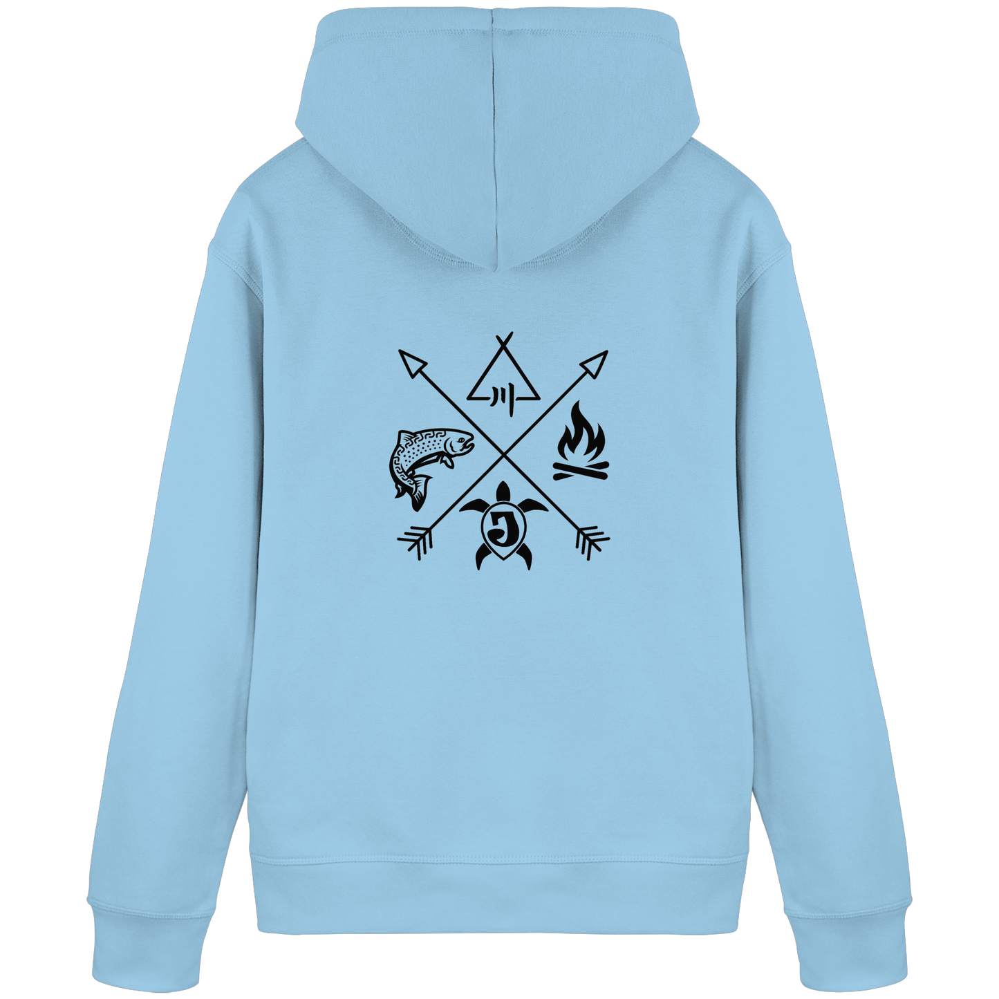 Gedruckte Bayerwald Kollektiv – Handwerk & Natur  - Organic Basic Hoodie