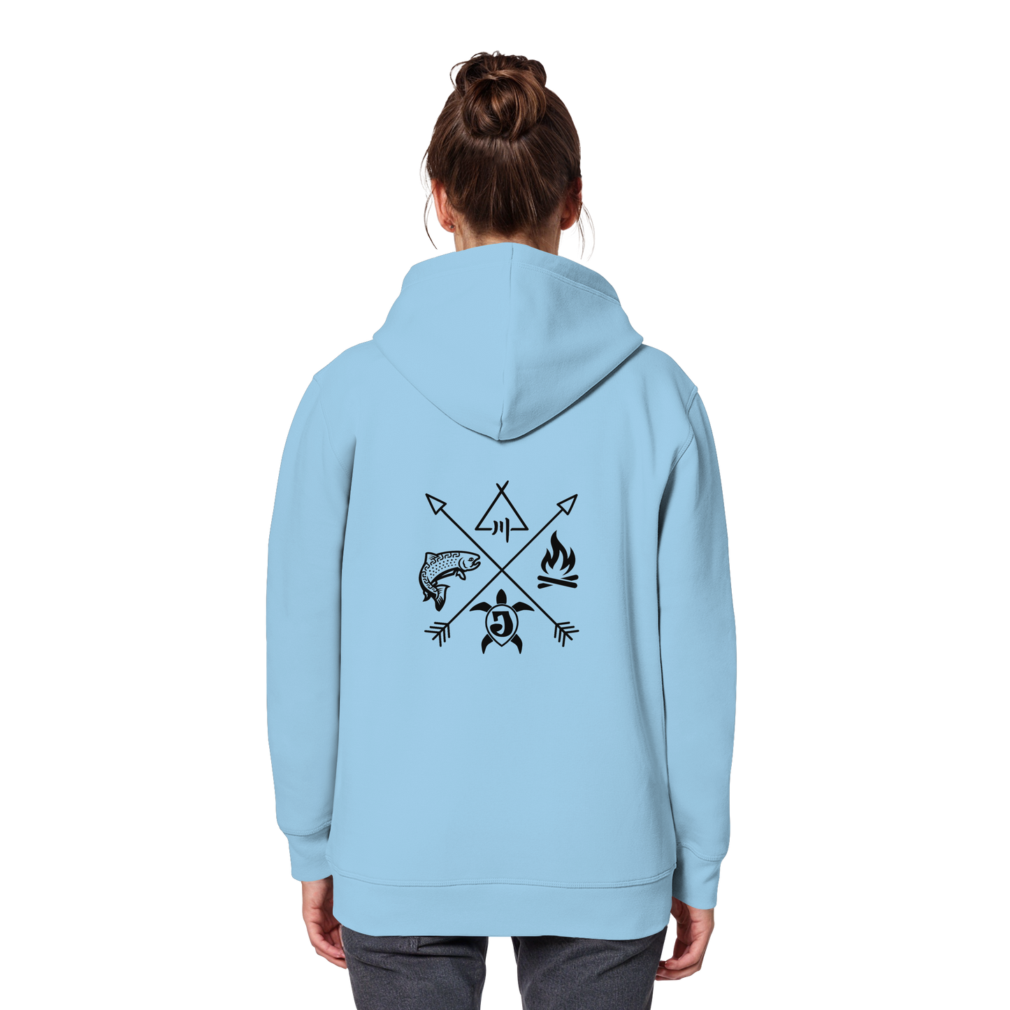 Gedruckte Bayerwald Kollektiv – Handwerk & Natur  - Organic Basic Hoodie