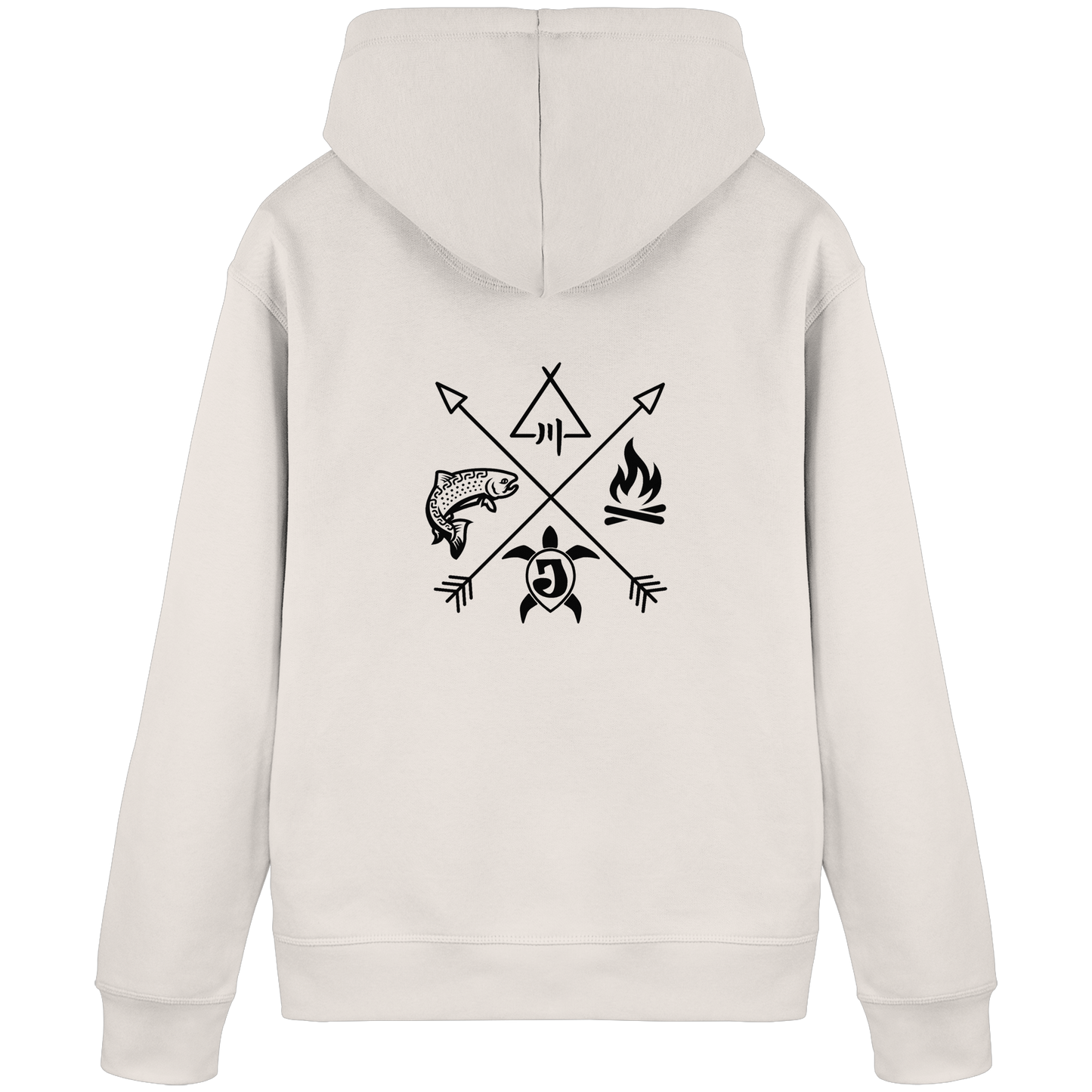 Gedruckte Bayerwald Kollektiv – Handwerk & Natur  - Organic Basic Hoodie