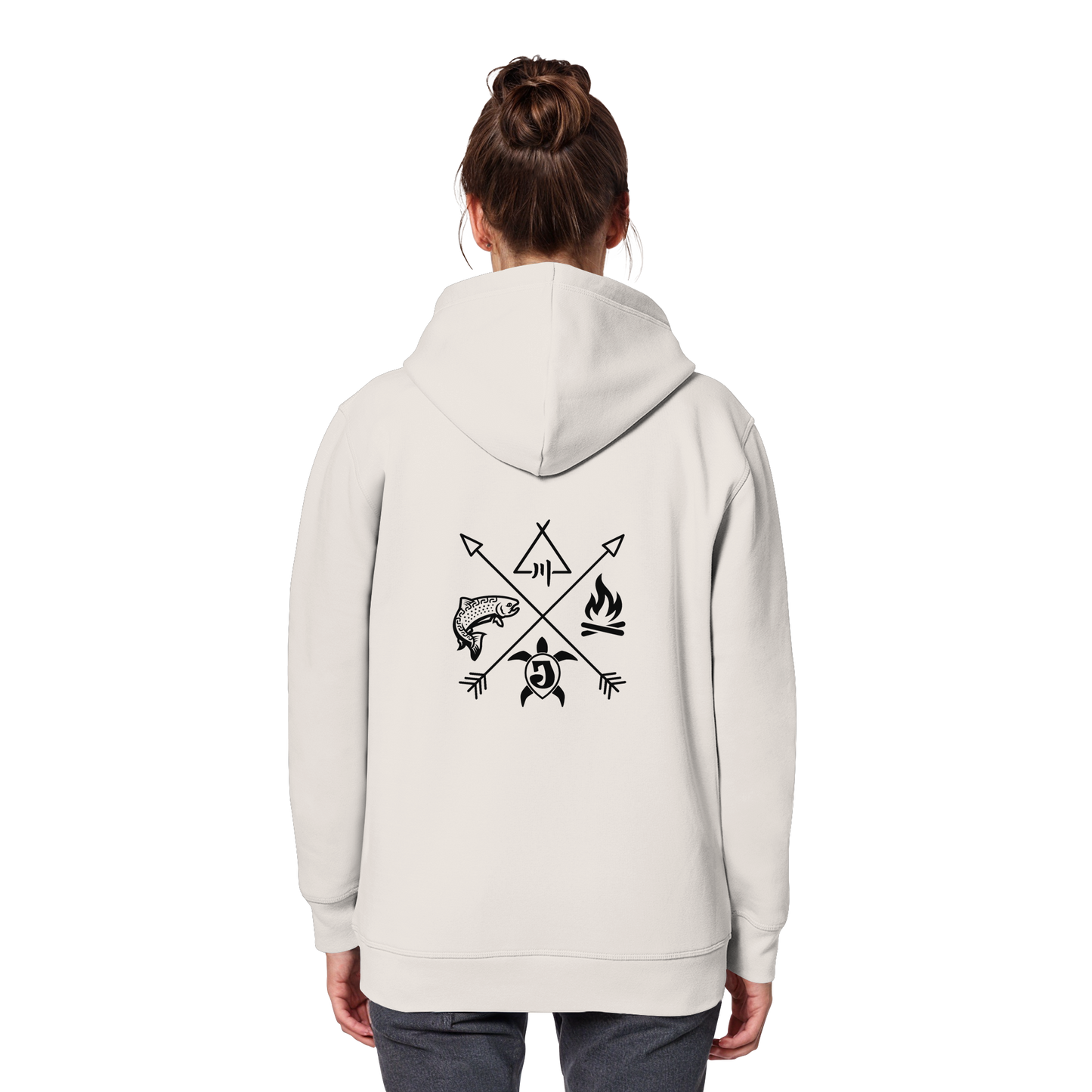 Gedruckte Bayerwald Kollektiv – Handwerk & Natur  - Organic Basic Hoodie