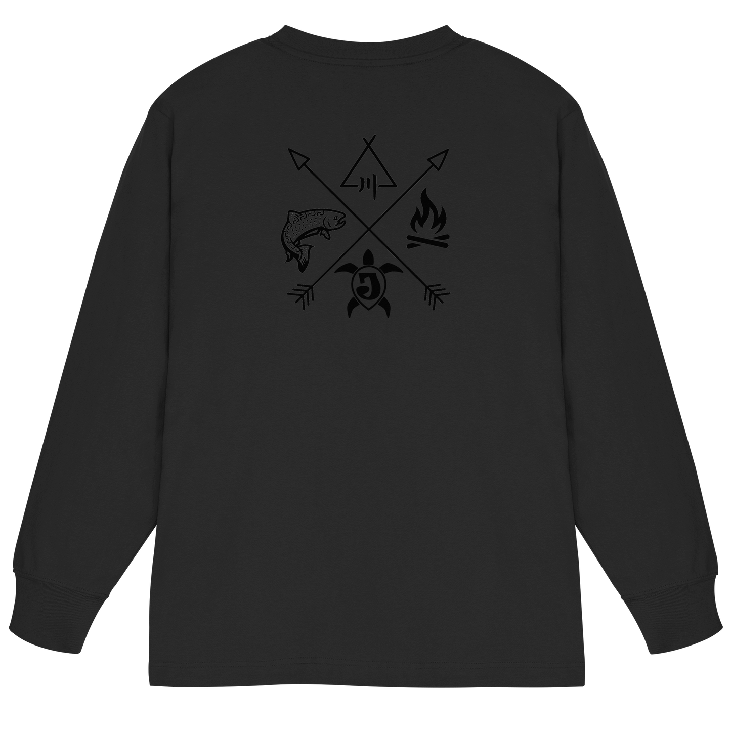 Gedruckte Bayerwald Kollektiv – Handwerk & Natur  - Organic Heavy Oversized Longsleeve T-Shirt