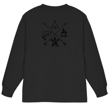 Gedruckte Bayerwald Kollektiv – Handwerk & Natur  - Organic Heavy Oversized Longsleeve T-Shirt