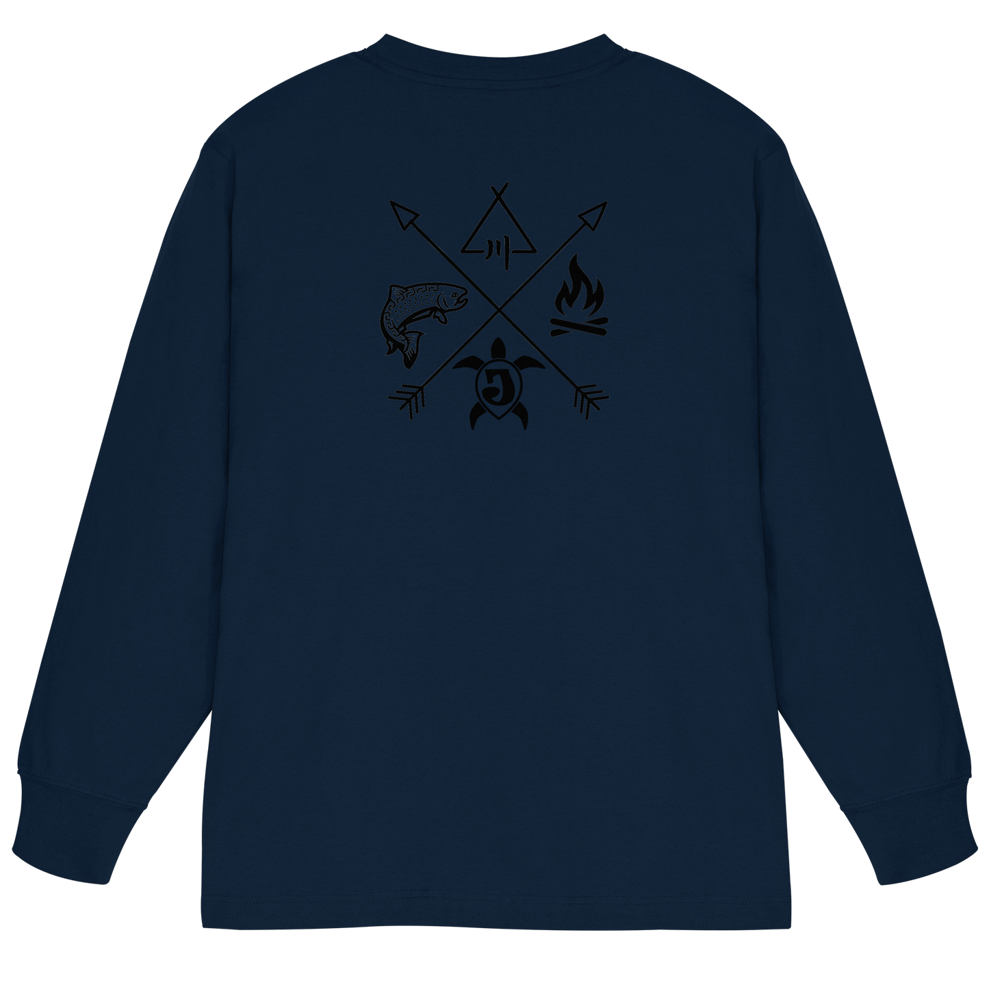 Gedruckte Bayerwald Kollektiv – Handwerk & Natur  - Organic Heavy Oversized Longsleeve T-Shirt