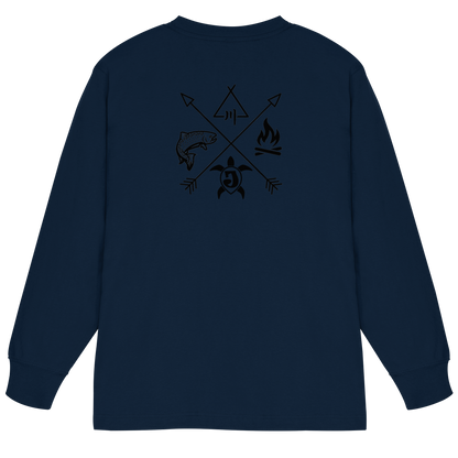 Gedruckte Bayerwald Kollektiv – Handwerk & Natur  - Organic Heavy Oversized Longsleeve T-Shirt