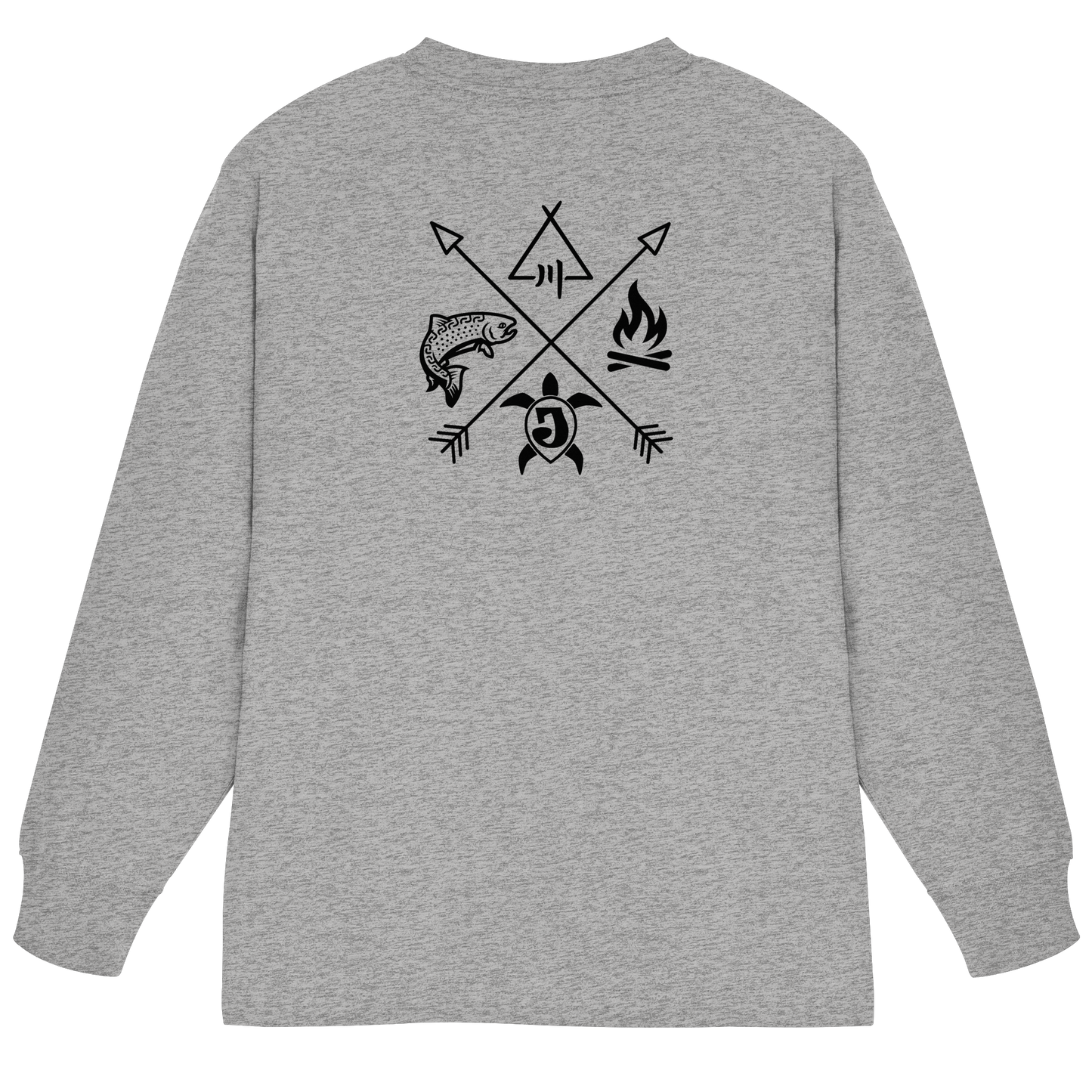 Gedruckte Bayerwald Kollektiv – Handwerk & Natur  - Organic Heavy Oversized Longsleeve T-Shirt