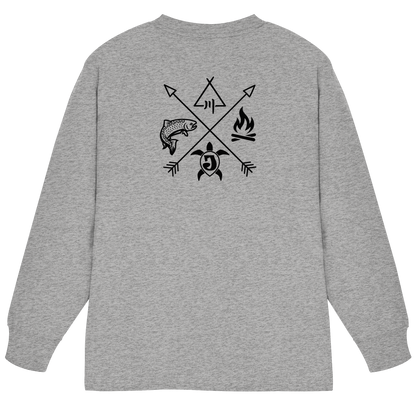 Gedruckte Bayerwald Kollektiv – Handwerk & Natur  - Organic Heavy Oversized Longsleeve T-Shirt