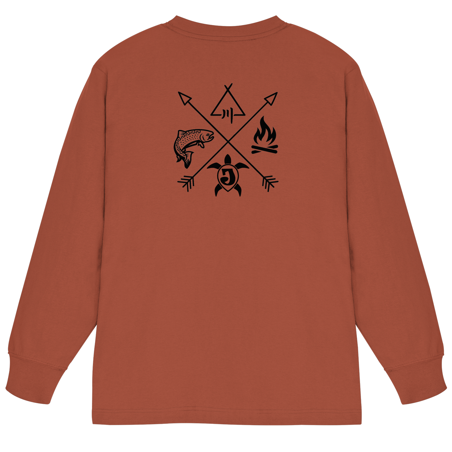 Gedruckte Bayerwald Kollektiv – Handwerk & Natur  - Organic Heavy Oversized Longsleeve T-Shirt