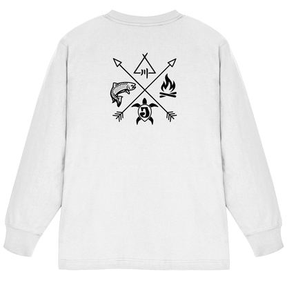 Gedruckte Bayerwald Kollektiv – Handwerk & Natur  - Organic Heavy Oversized Longsleeve T-Shirt