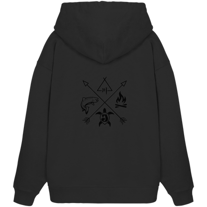 Gedruckte Bayerwald Kollektiv – Handwerk & Natur  - Organic Oversize Hoodie