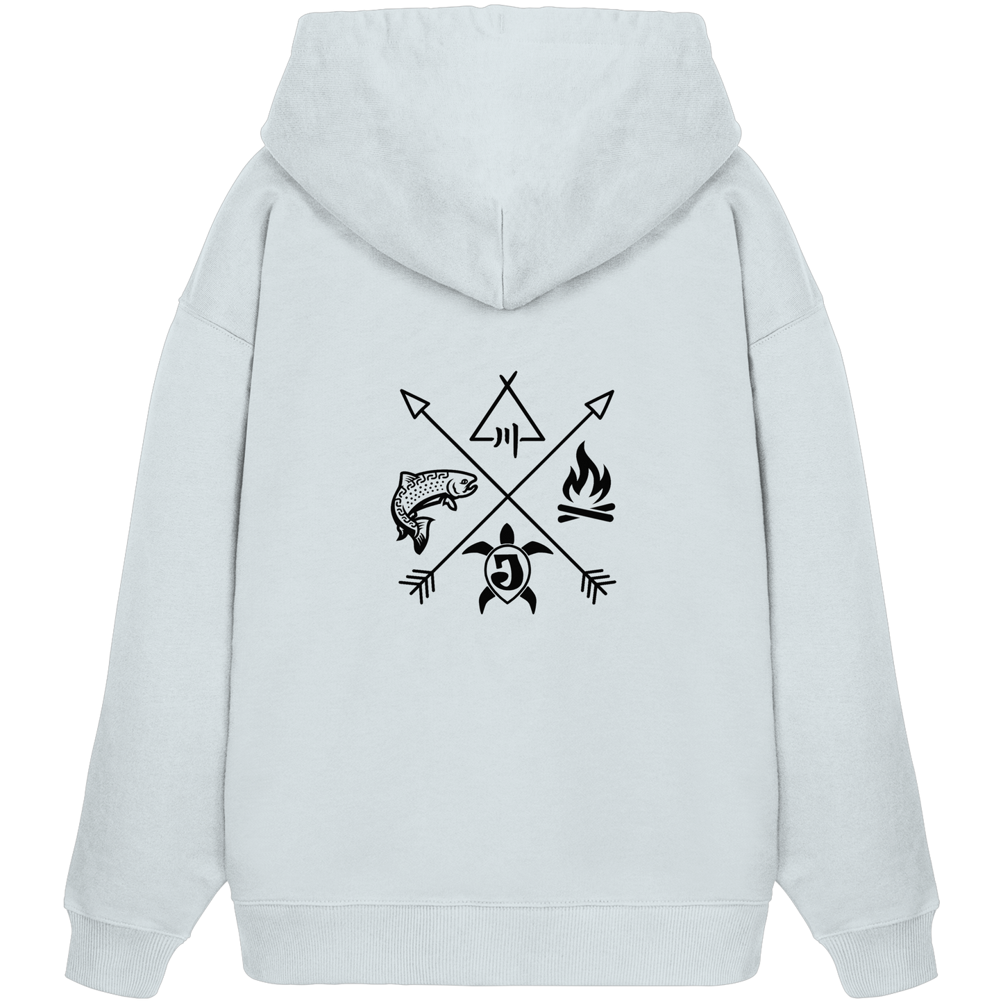 Gedruckte Bayerwald Kollektiv – Handwerk & Natur  - Organic Oversize Hoodie