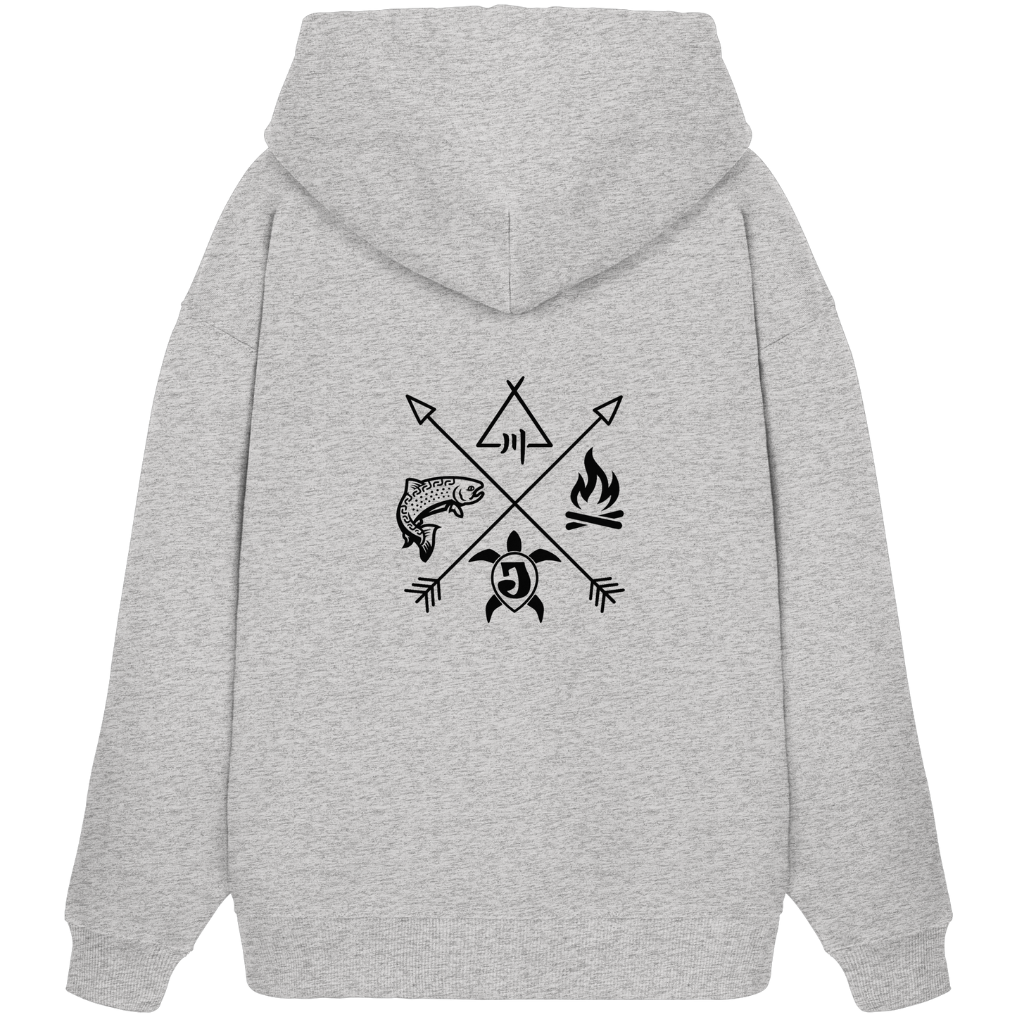 Gedruckte Bayerwald Kollektiv – Handwerk & Natur  - Organic Oversize Hoodie