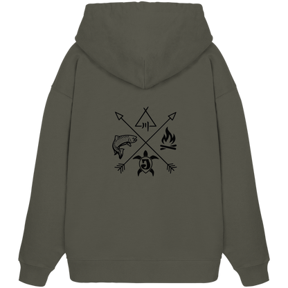 Gedruckte Bayerwald Kollektiv – Handwerk & Natur  - Organic Oversize Hoodie