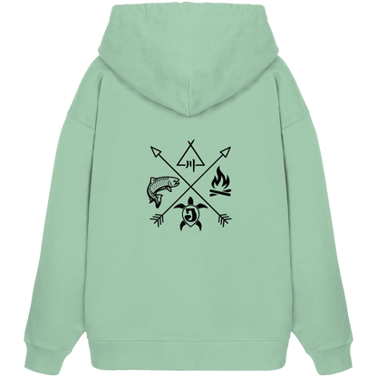 Gedruckte Bayerwald Kollektiv – Handwerk & Natur  - Organic Oversize Hoodie