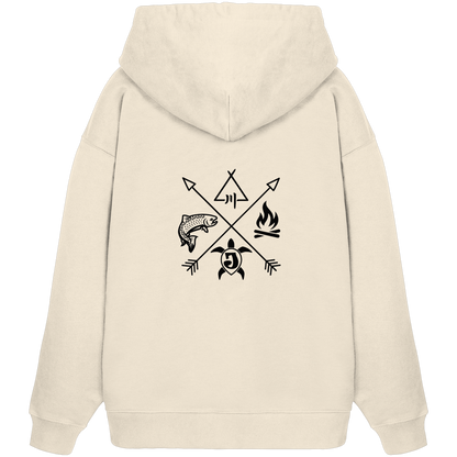 Gedruckte Bayerwald Kollektiv – Handwerk & Natur  - Organic Oversize Hoodie